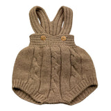 WEDOBLE pagliaccetto tinta unita con bretelle Fango per Neonato I2404305B09 FANGO WEDOBLE 