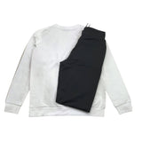 Cesare Paciotti Completo Felpa Girocollo-Pantalone In Tuta Bianco Per Bambino