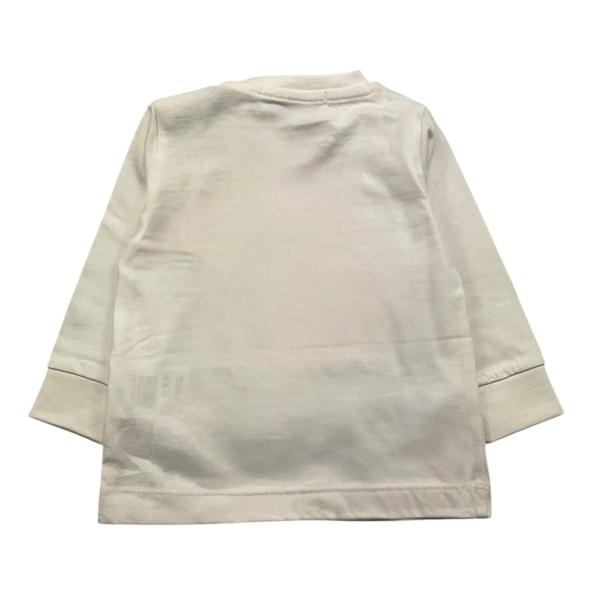 CESARE PACIOTTI shirt girocollo tinta unita cn stampa logo Bianco per Neonato TSP5306BXX BIANCO CESARE PACIOTTI 