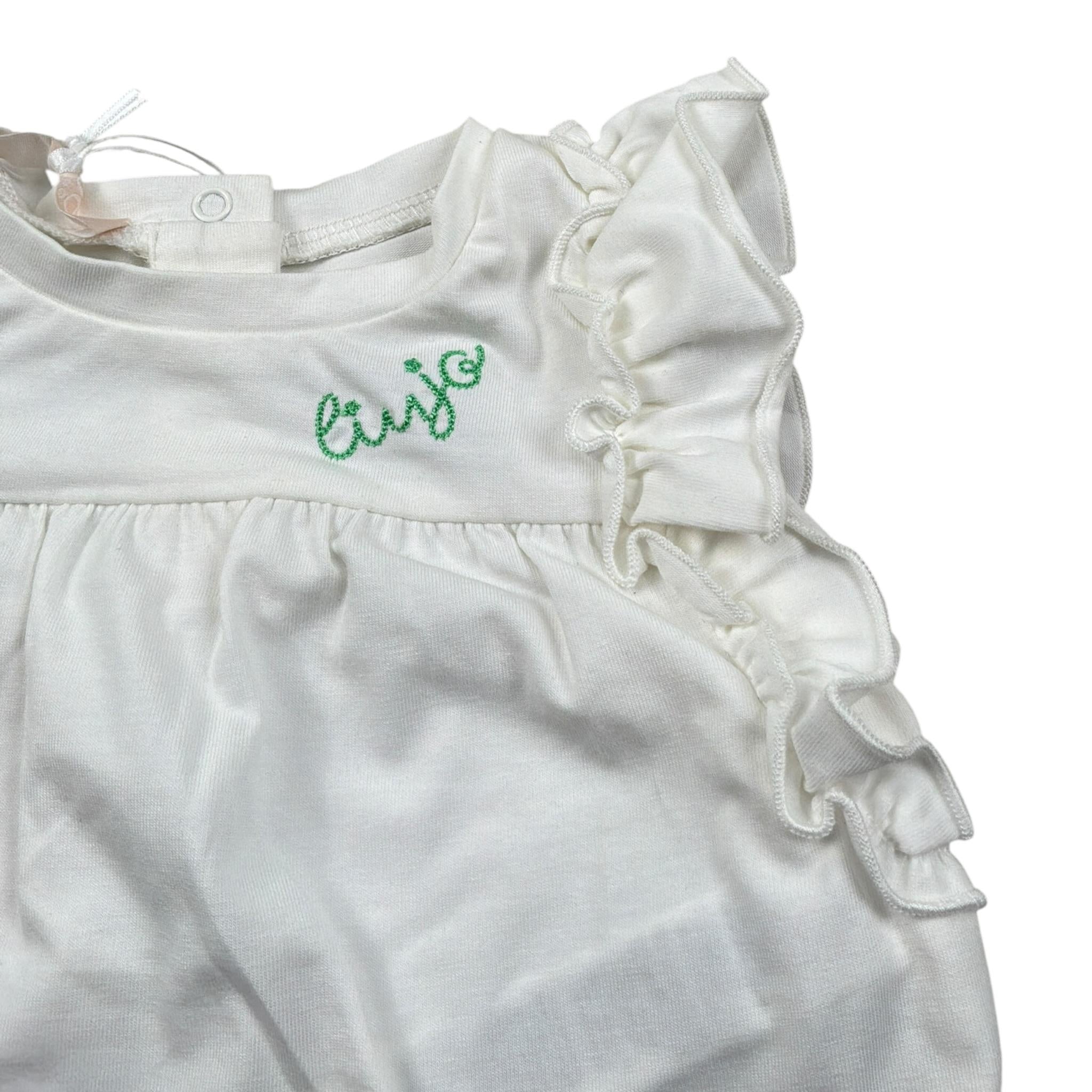 Liu Jo T-Shirt Girocollo tinta unita con Stampa Bianco per Neonata HA4061 BIANCO LIU JO 