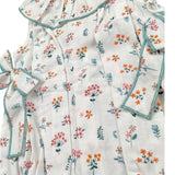 Babidu Pagliaccetto Tinta Unita con Stampa per Neonata 31408 BIANCO BABIDU 