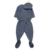 MAC ILUSIO'N completo 3 pezzi maglia-ghettina-cappello Blu per Neonato 9400 BLU MAC ILUSIO'N 