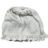 Marlu' Cappello Tinta Unita con Ricami per Neonata EP1271 BIANCO MARLU' 