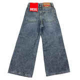 Diesel Jeans Tinta Unita Modello Palazzo Blu Per Bambina