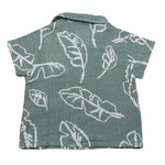 Play Up Camicia Mezza Manica Tinta Unita per Neonato PA011AQ11252 VERDE PLAY UP 