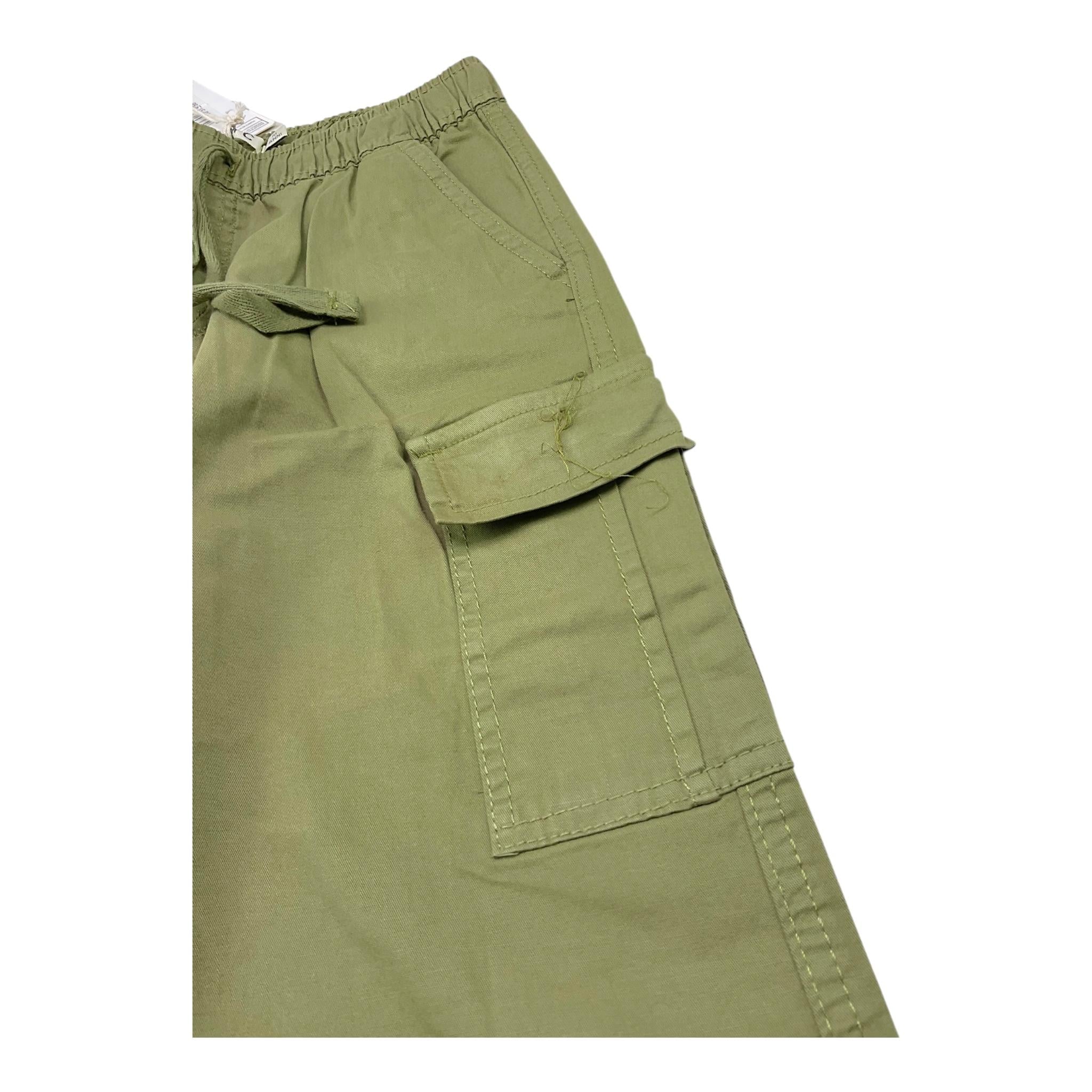 Emc Pantalone Tinta Unita con Tasconi per Bambina BZ7014 VERDE EMC 
