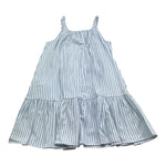 Please Abito Tinta Unita con Fantasia A Righe per Bambina ABB3181G72 BIANCO PLEASE 