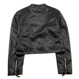 RELISH chiodo in ecopelle tinta unita Nero per Bambina RGA23050 NERO RELISH 