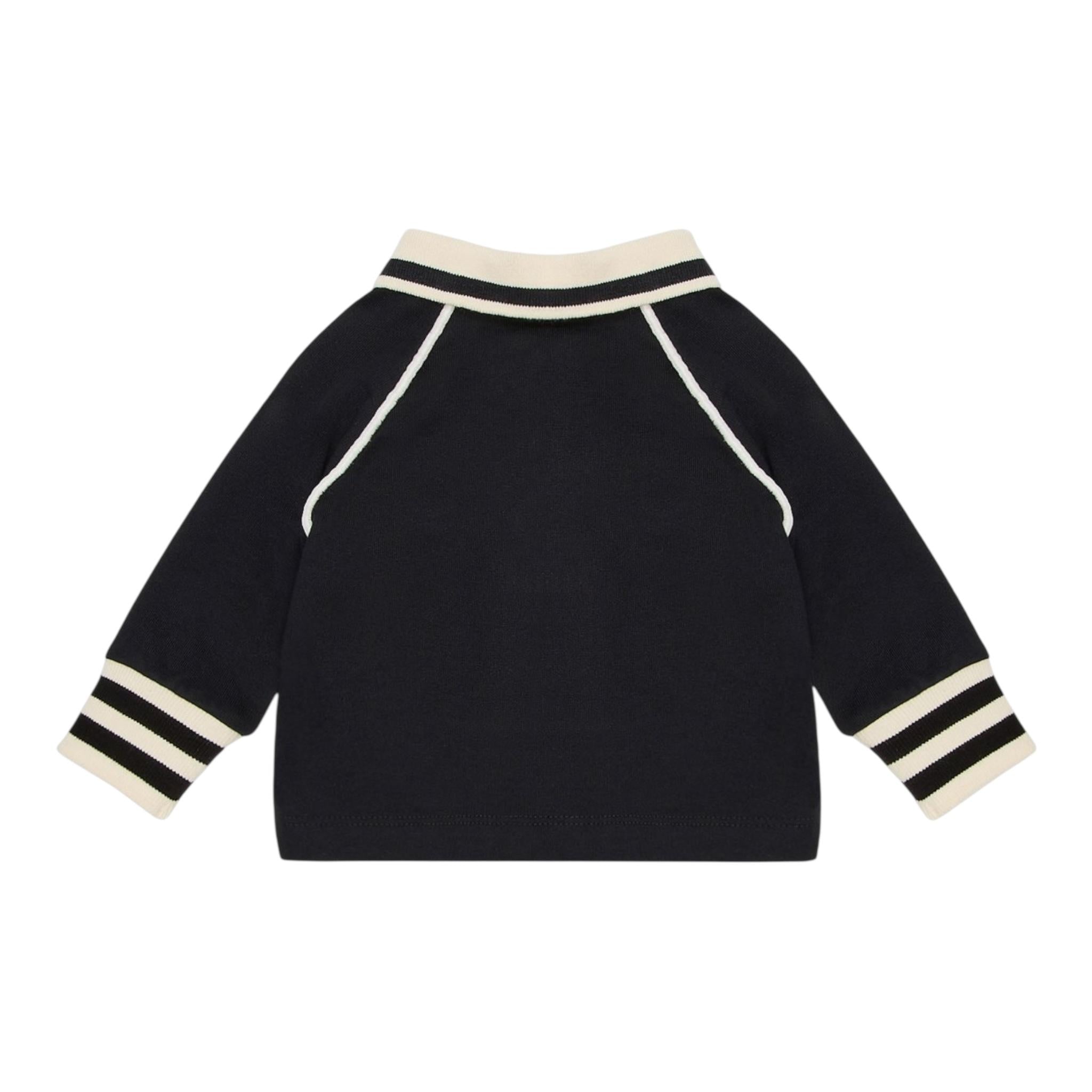 EMPORIO ARMANI polo tinta unita con colletto in contrasto Blu per Neonato 6DHFJQN BLU EMPORIO ARMANI 