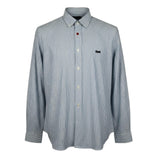 Daniele Alessandrini Camicia tinta unita con Fantasia A Righe Azzurro per Bambino 1235C1198 AZZURRO DANIELE ALESSANDRINI 