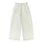 Monnalisa Pantalone Tinta Unita con Elastico In Vita per Bambina 71E401 BIANCO MONNALISA 