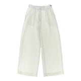 Monnalisa Pantalone Tinta Unita con Elastico In Vita per Bambina 71E401 BIANCO MONNALISA 