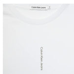 CALVIN KLEIN shirt girocollo tinta unita con stampa Bianco per Bambino IB0IB02166 BIANCO CALVIN KLEIN 