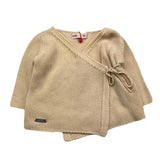 Cnd Cardigan Tinta Unita Panna Per Neonata