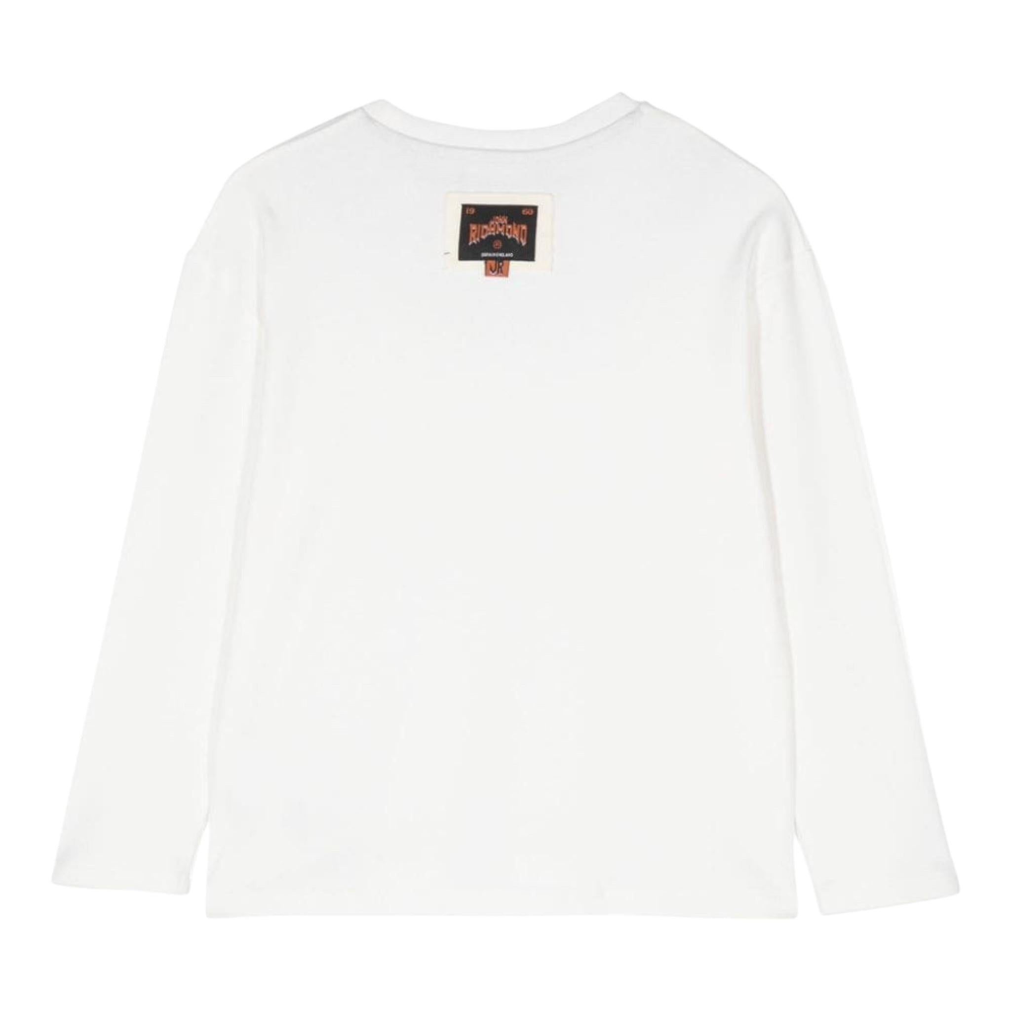 JOHN RICHMOND shirt girocollo tinta unita con stampa Bianco per Bambino RBA24074TS BIANCO JOHN RICHMOND 