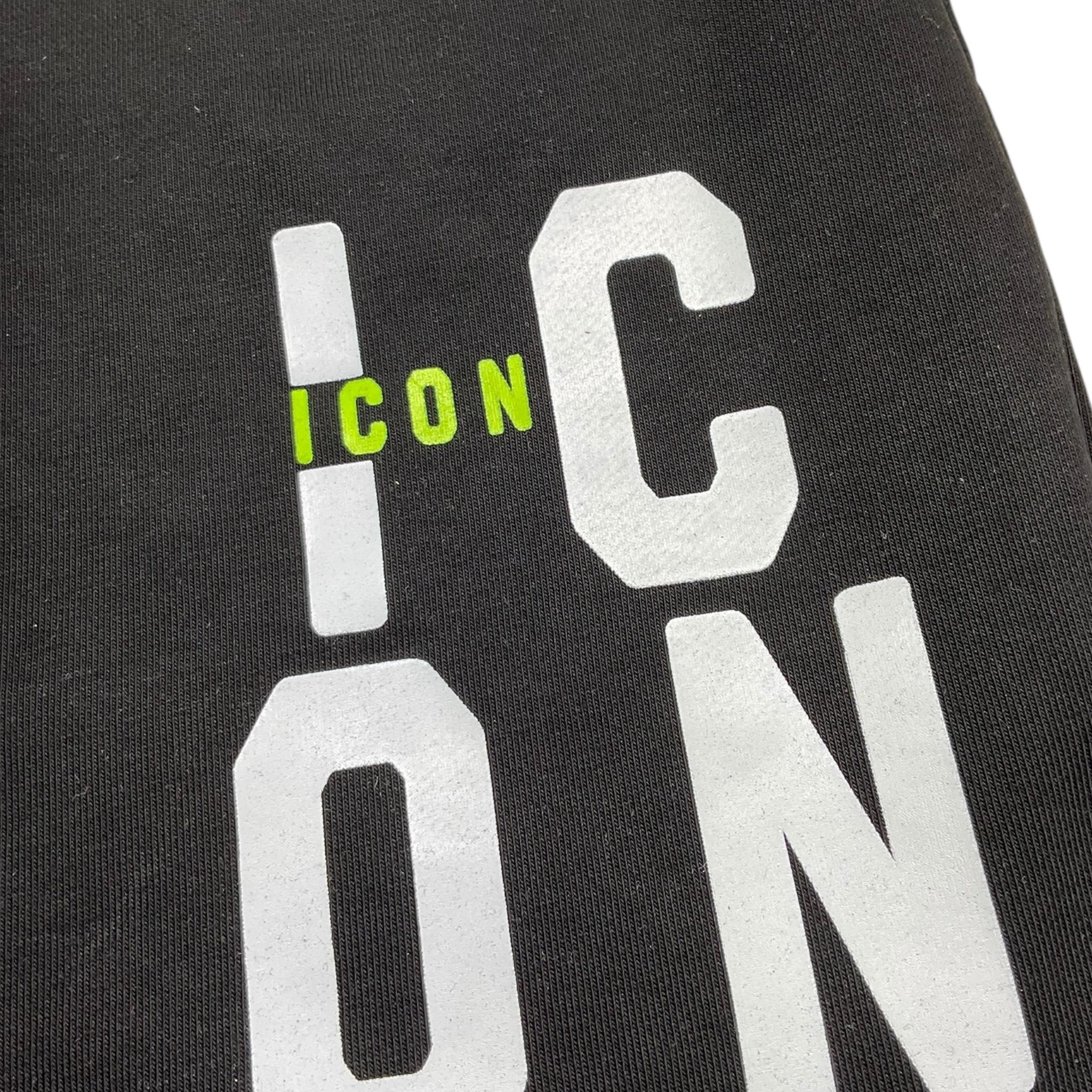 Icon Bermuda Tinta Unita con Stampa per Bambino IBSH0049003 NERO ICON 