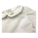 Liu Jo Abito Manica Lunga Tinta Unita con Tulle per Neonata KF1029 BIANCO LIU JO 