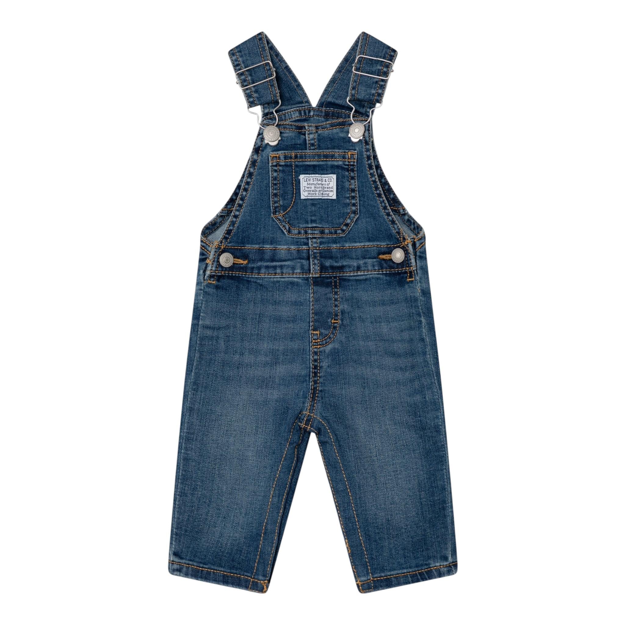 LEVI'S salopette tinta unita Blu per Neonato 6ED522 BLU LEVI'S 