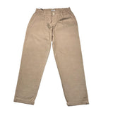 Over-D Pantalone Tinta Unita Con Elastico In Vita Beige Per Bambino
