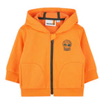 Timberland Felpa Tinta Unita con Zip E Cappuccio per Bambino T60487X ARANCIONE TIMBERLAND 