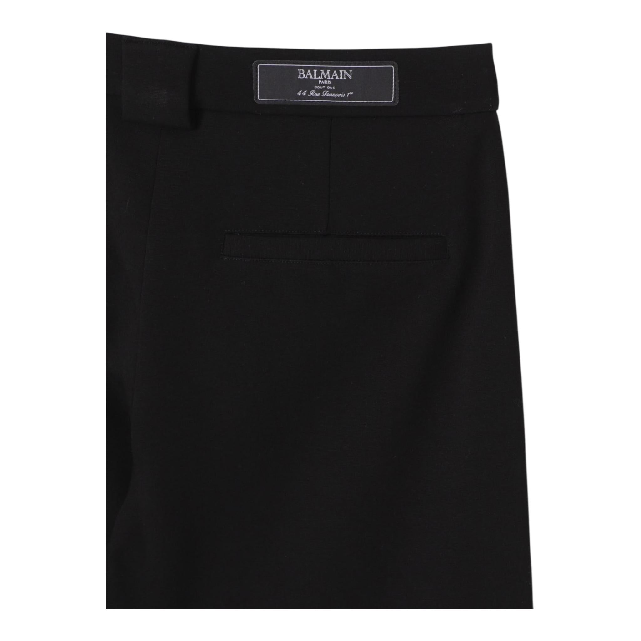 Balmain Pantalone Tinta Unita per Bambino BW6Q10 NERO BALMAIN 