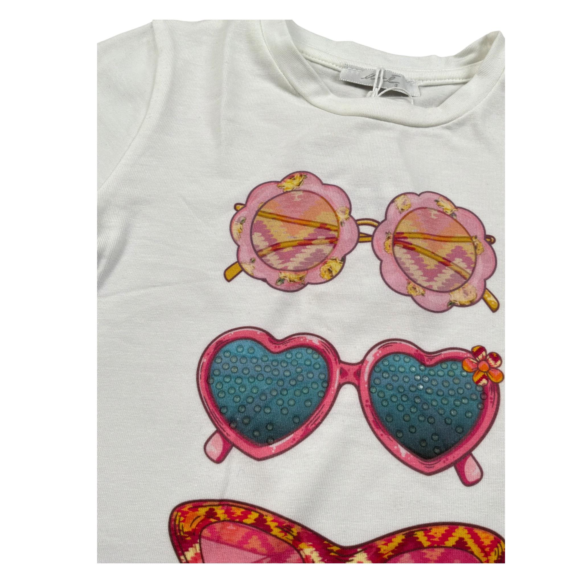 M+E' T-Shirt Girocollo tinta unita con Stampa Panna per Bambina UE1860XXX PANNA M+E' 