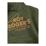 ROY ROGER'S felpa chiusa con cappuccio tinta unita con stampa logo Verde per Bambino RA136 VERDE ROY ROGER'S 