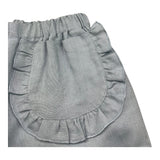 La Stupenderia Short Tinta Unita con Elastico In Vita per Bambina TJBR74 AZZURRO LA STUPENDERIA 