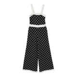 Twinset Tuta Intera Tinta Unita Logata per Bambina 251GJ3QX3 NERO TWINSET 