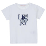 Liu Jo T-Shirts Girocollo Tinta Unita con Stampa per Neonata KA5039J5N BIANCO LIU JO 