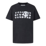 MAISON MARGIELA t-shirt girocollo tinta unita con stampa Grigio per Bambino M60671 GRIGIO MAISON MARGIELA 