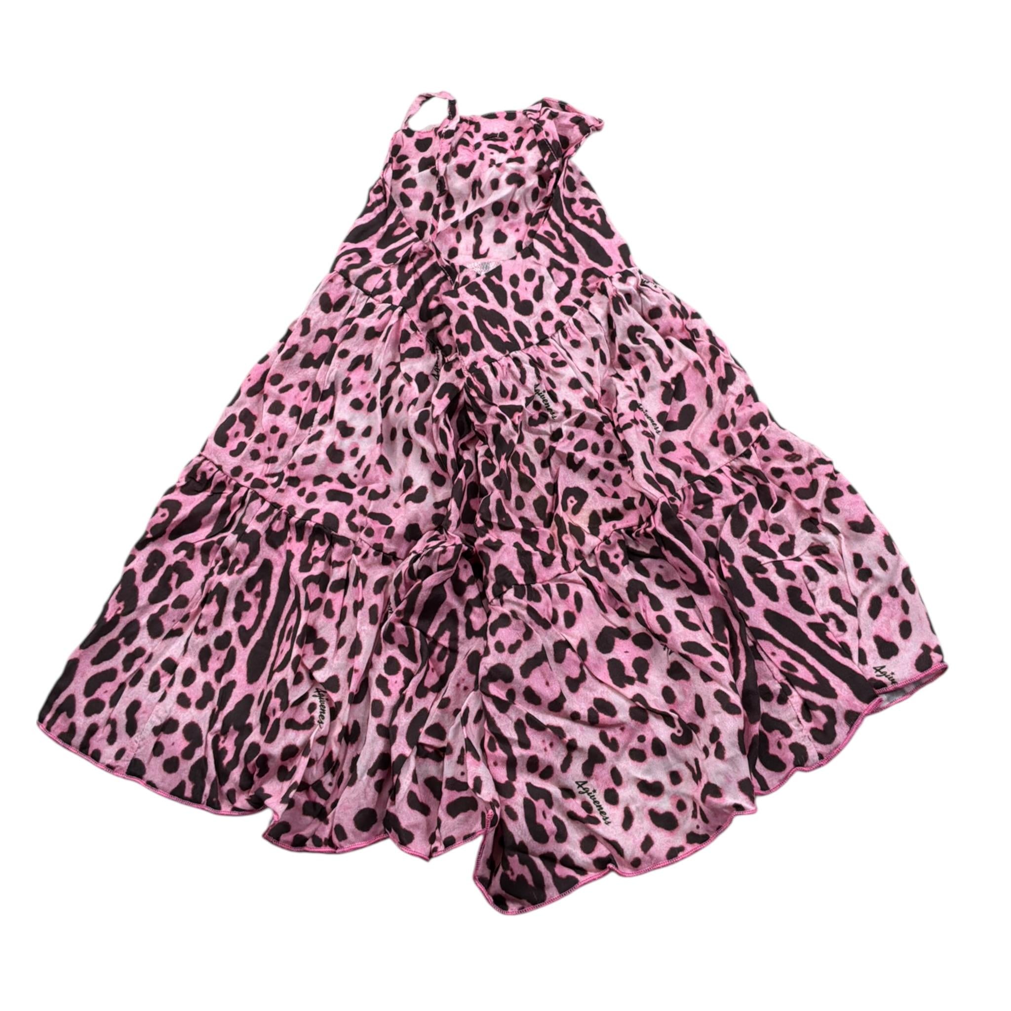 4Giveness Abito tinta unita con Fantasia Maculata Rosa per Neonata FGCN3965X ROSA 4GIVENESS 