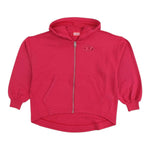 Diesel Felpa Tinta Unita con Zip E Cappuccio per Bambina J02200 ROSA DIESEL 