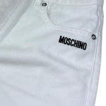 Moschino Pantalone Tinta Unita Modello A Palazzo per Bambina HDP070 BIANCO MOSCHINO 