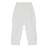 Dou Dou Pantalone Tinta Unita con Elastico In Vita per Bambina DW6P61X BIANCO DOU DOU 
