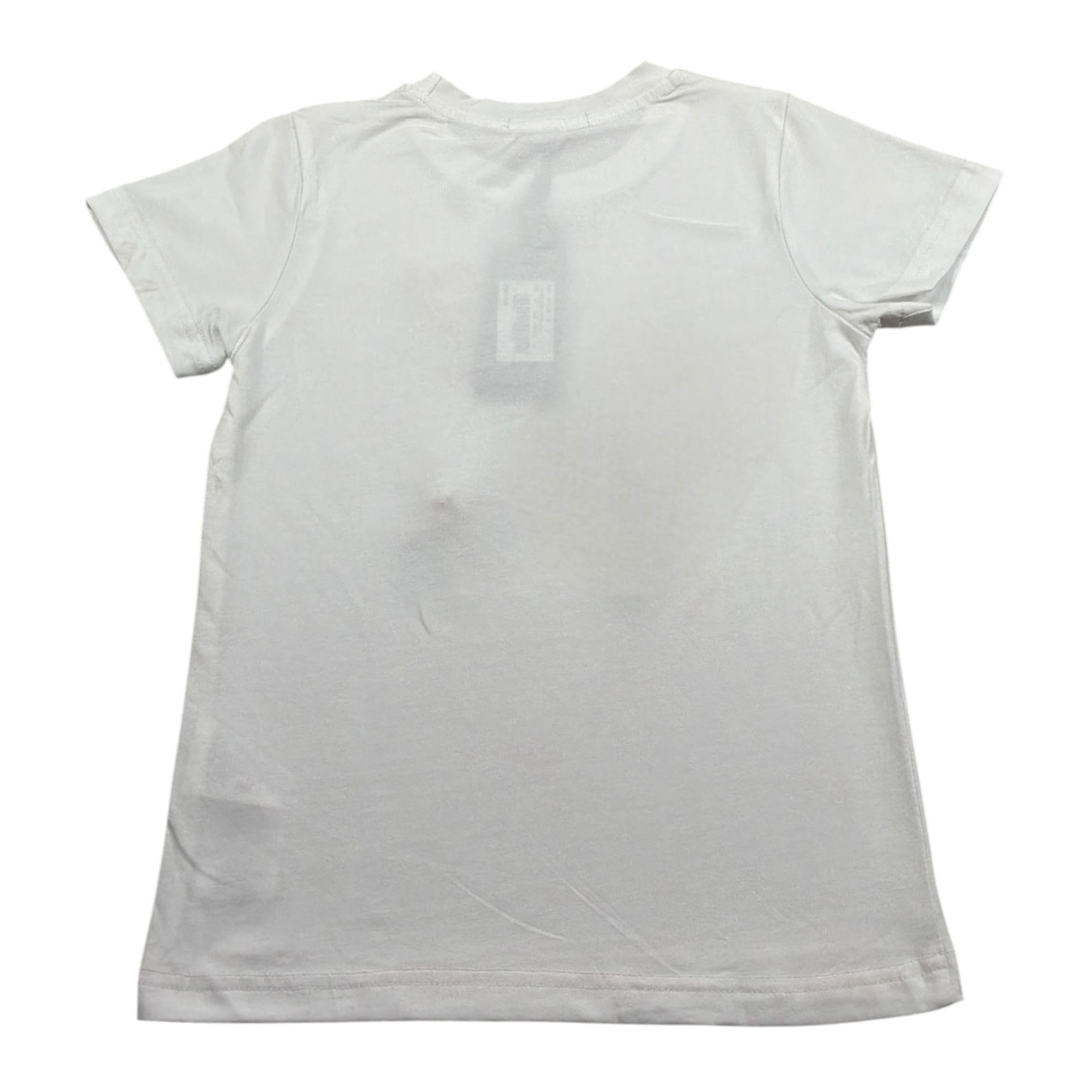 J'Aime' T-Shirt Girocollo tinta unita Bianco per Bambina 5031G BIANCO J'AIME' 