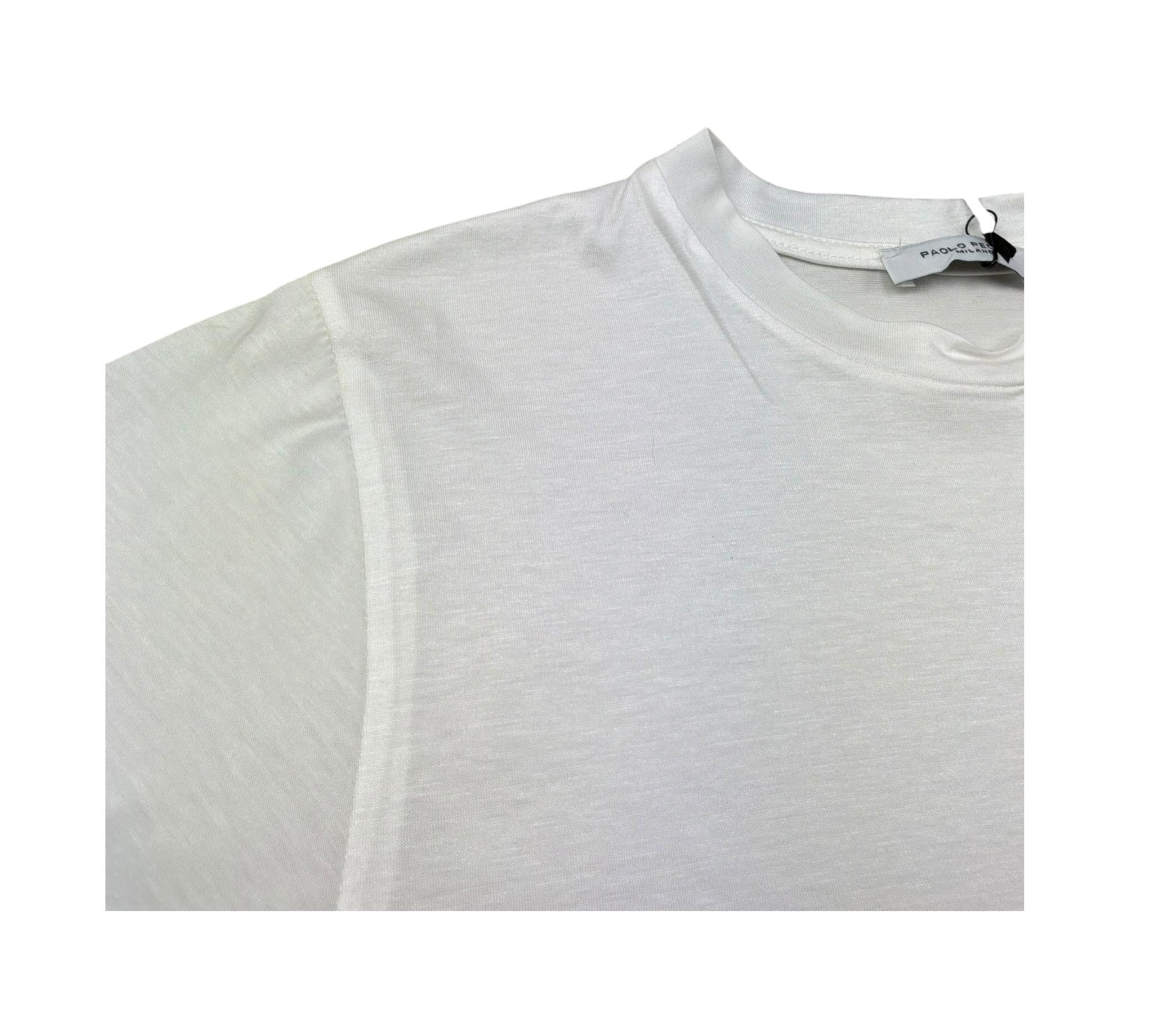 Paolo Pecora T-Shirt Girocollo Tinta Unita per Bambino PP4222 BIANCO PAOLO PECORA 