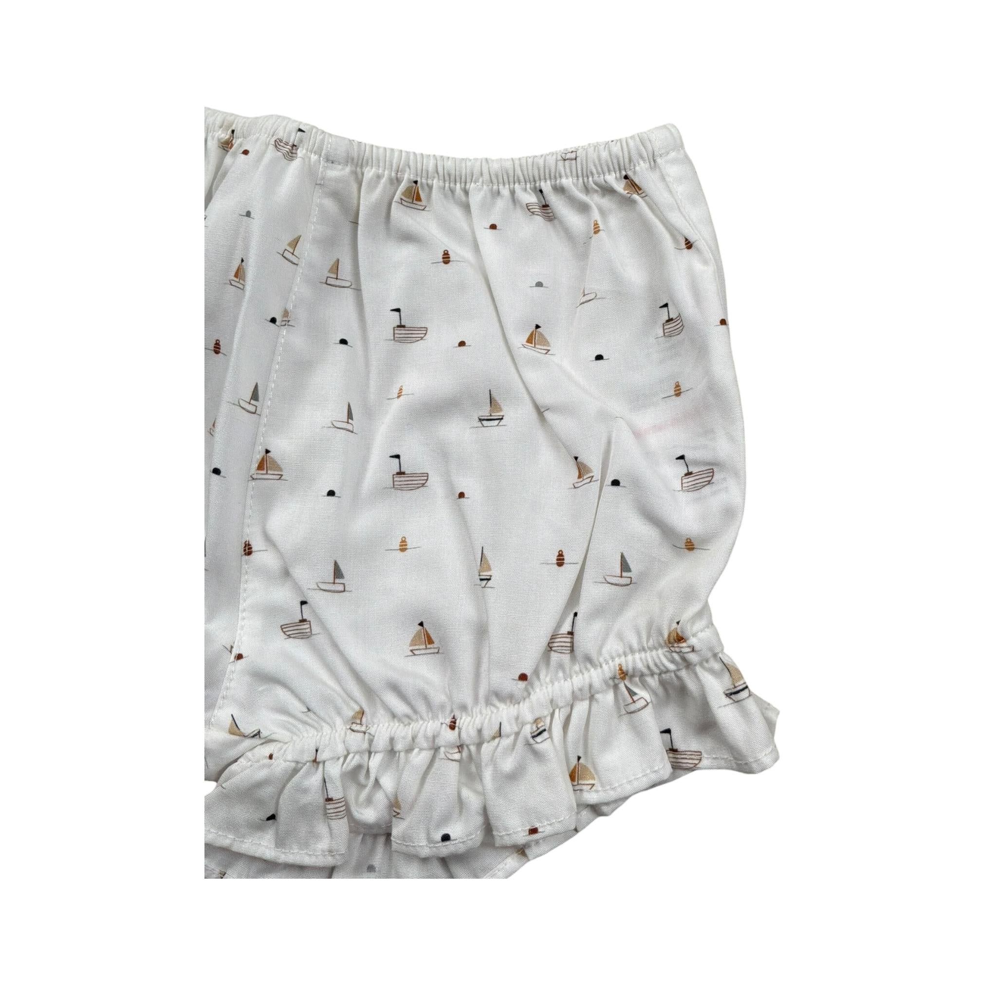 Wedoble Culotte Tinta Unita con Stampe per Neonata V2504721E BIANCO WEDOBLE 