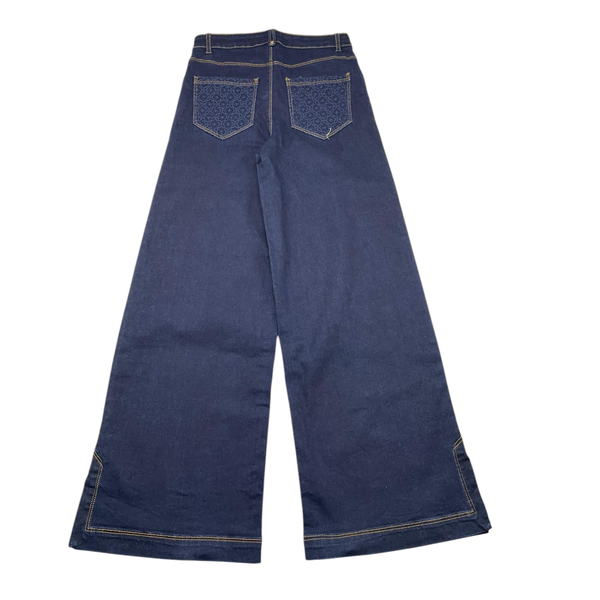 ABEL & LULA jeans tinta unita modello palazzo Blu per Bambina 5718 BLU ABEL & LULA 