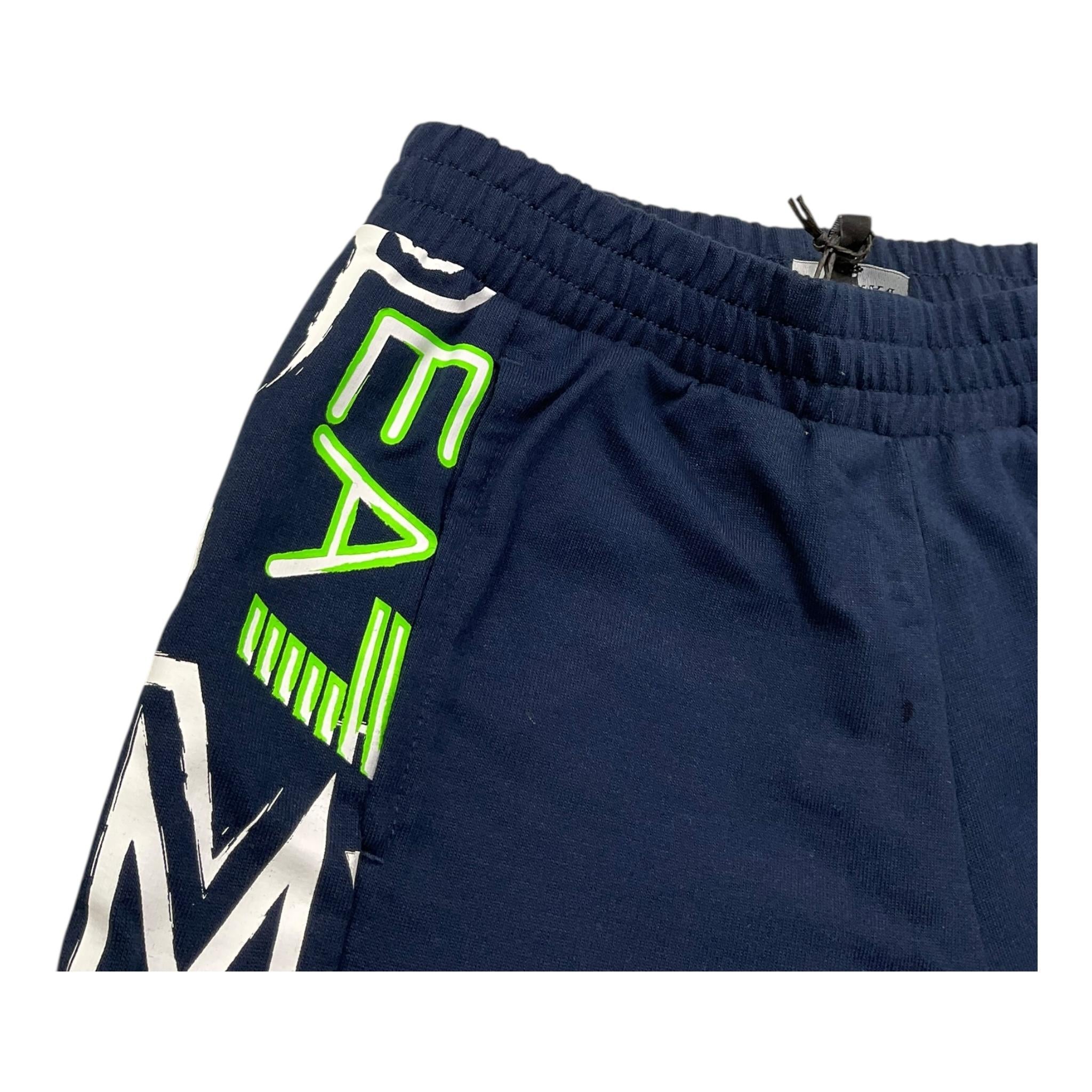Emporio Armani Bermuda Tinta Unita con Logo per Bambino 3RBS57 BLU EMPORIO ARMANI 