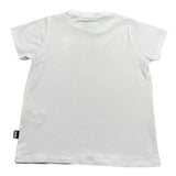 Daniele Alessandrini T-Shirt Girocollo Tinta Unita con Logo per Bambino 1296M00007J BIANCO DANIELE ALESSANDRINI 