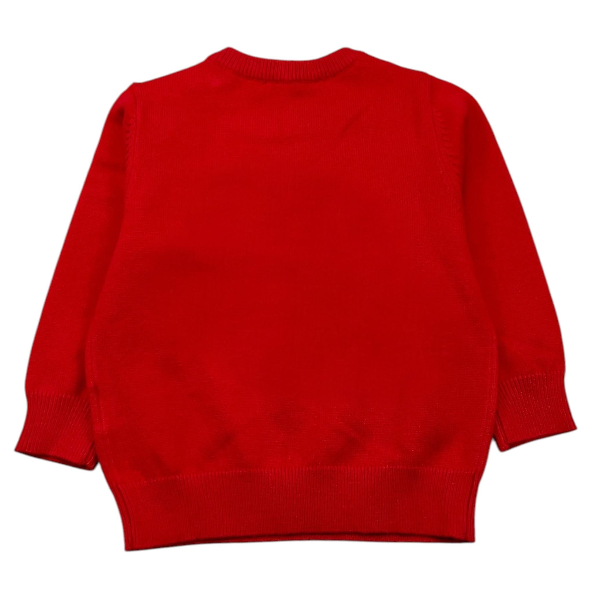 NEVER TOO maglia girocollo tinta unita Rosso per Neonato NT1788N ROSSO NEVER TOO 