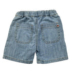 Please Bermuda Tinta Unita In Denim per Neonato RE71010B71 AZZURRO PLEASE 