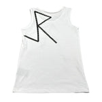 John Richmond Canotta Girocollo Tinta Unita con Borchie per Bambina RGP26099CN BIANCO JOHN RICHMOND 