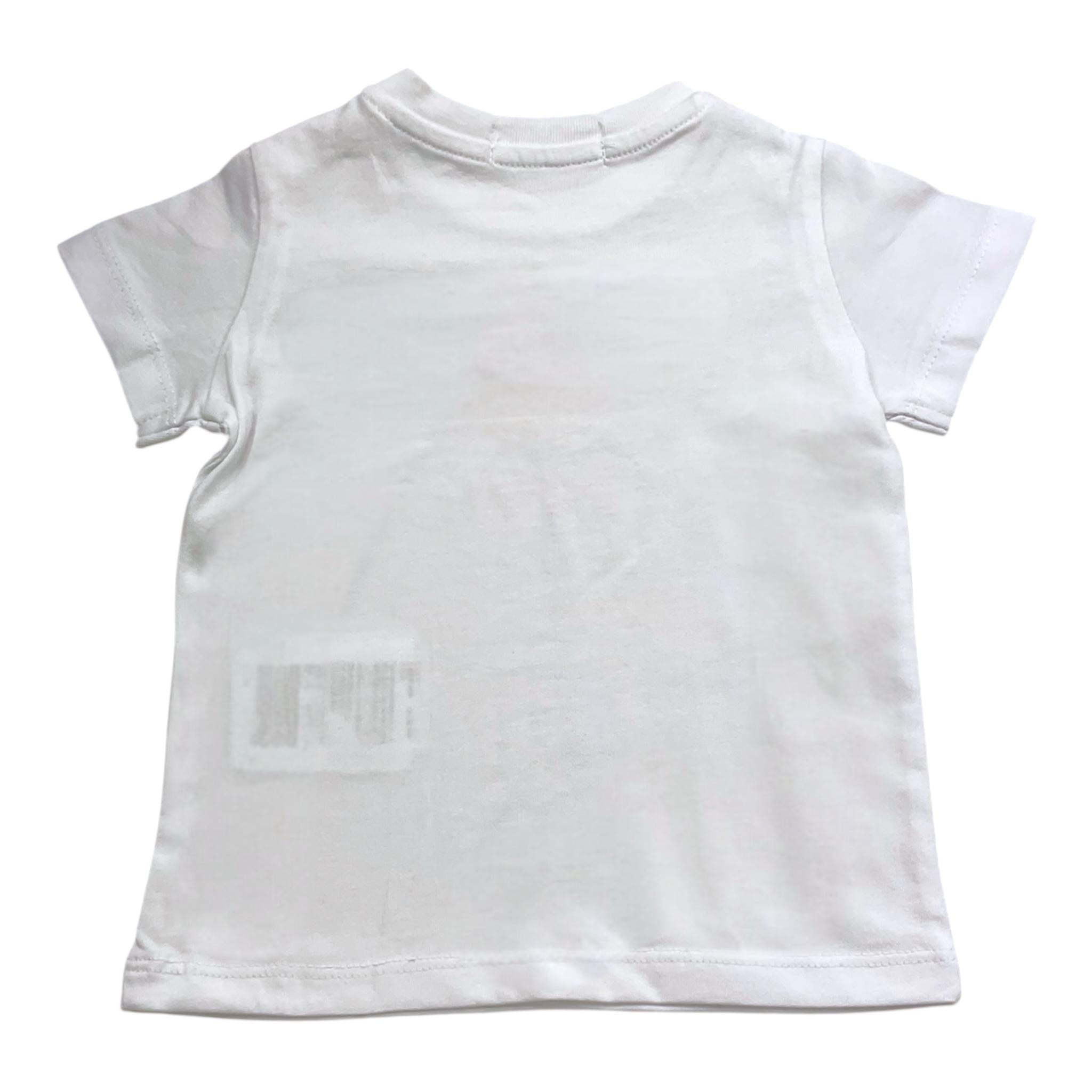Replay T-Shirt Girocollo Tinta Unita con Stampa per Neonata PG7472 BIANCO REPLAY 