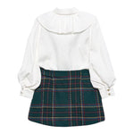 ABEL & LULA completo camicia-gonna bicolore Bianco/verde per Bambina 5546 BIANCO/VERDE ABEL & LULA 