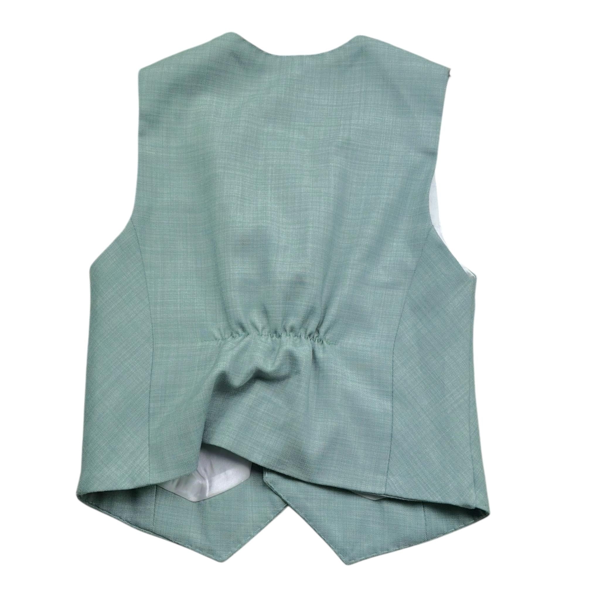 Manuel & Frank Gilet Tinta Unita per Bambino MF5296B VERDE MANUEL & FRANK 