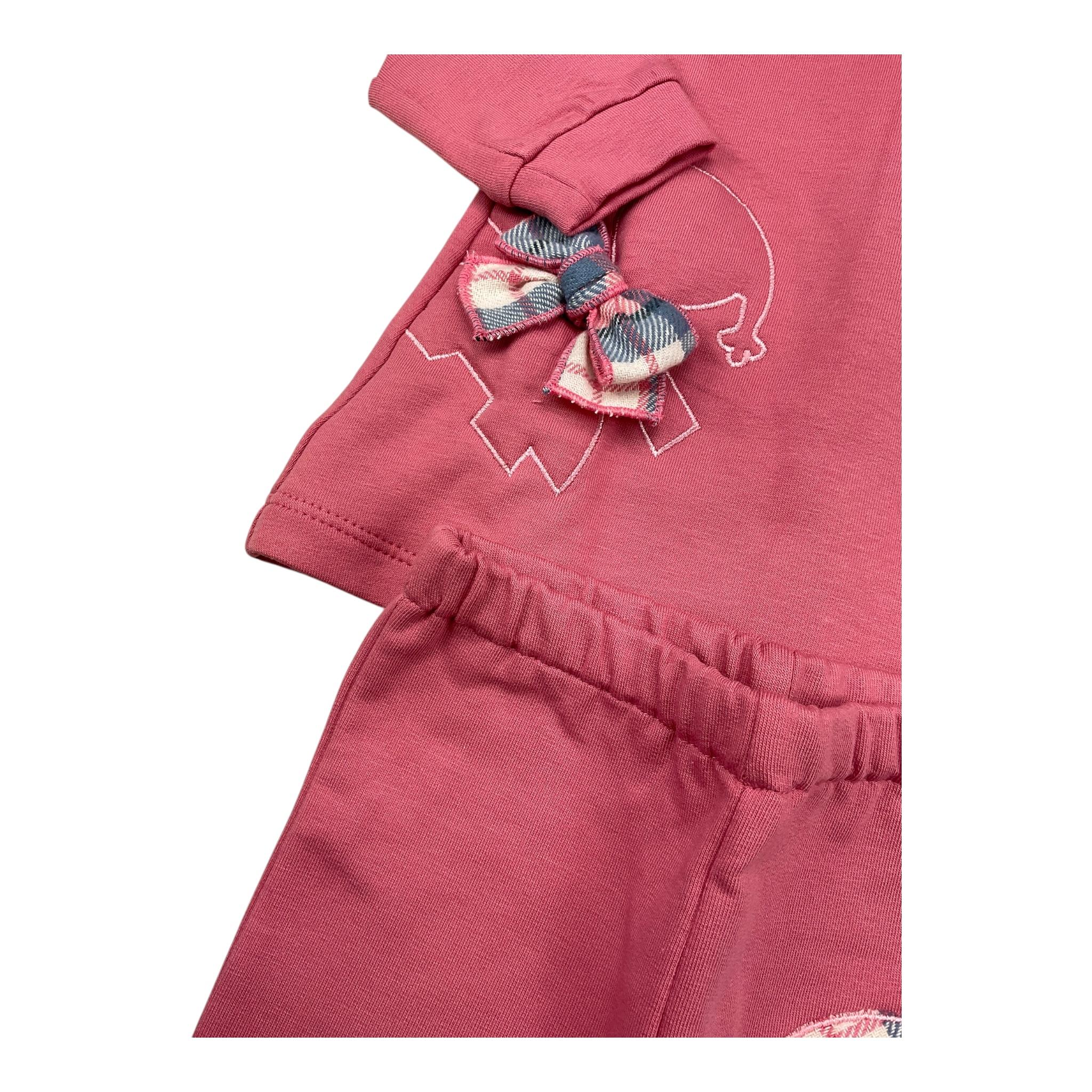 LE BEBE' completo 2 pezzi shirt-ghettina tinta unita Rosa per Neonata LBG4929 ROSA LE BEBE' 