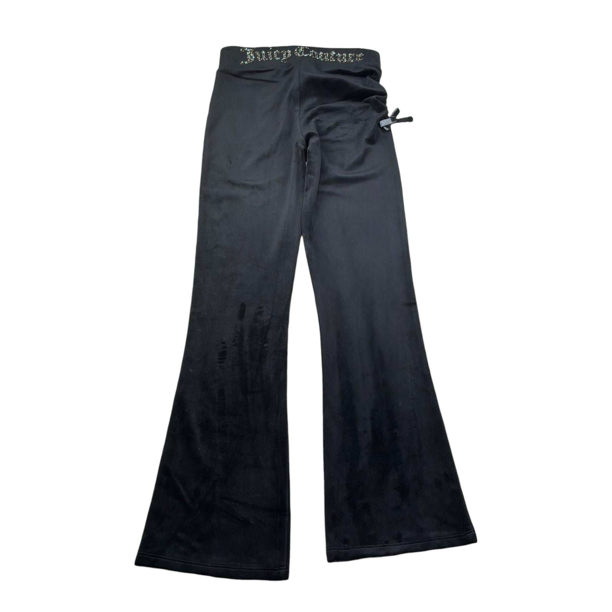 Juicy Couture Leggins In Velluto Tinta Unita per Bambina JBX6515 NERO JUICY COUTURE 