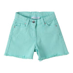 Sarabanda Short Tinta Unita con Girovita Regolabile per Bambina 0B222 VERDE ACQUA SARABANDA 